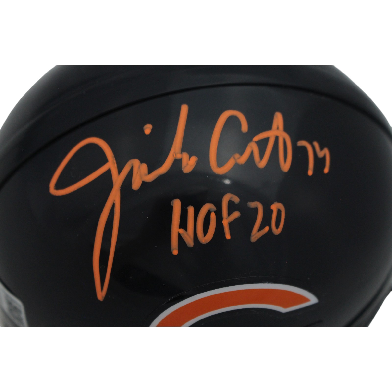 Jim Covert Autographed/Signed Chicago Bears VSR4 Mini Helmet HOF Beckett 46809