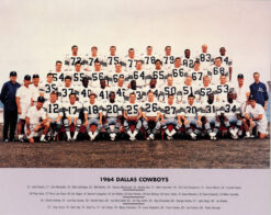 Dallas Cowboys 1964 Team Roster 8x10 Photo 48464