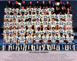 Dallas Cowboys 1975 Team Roster 8x10 Photo 48460