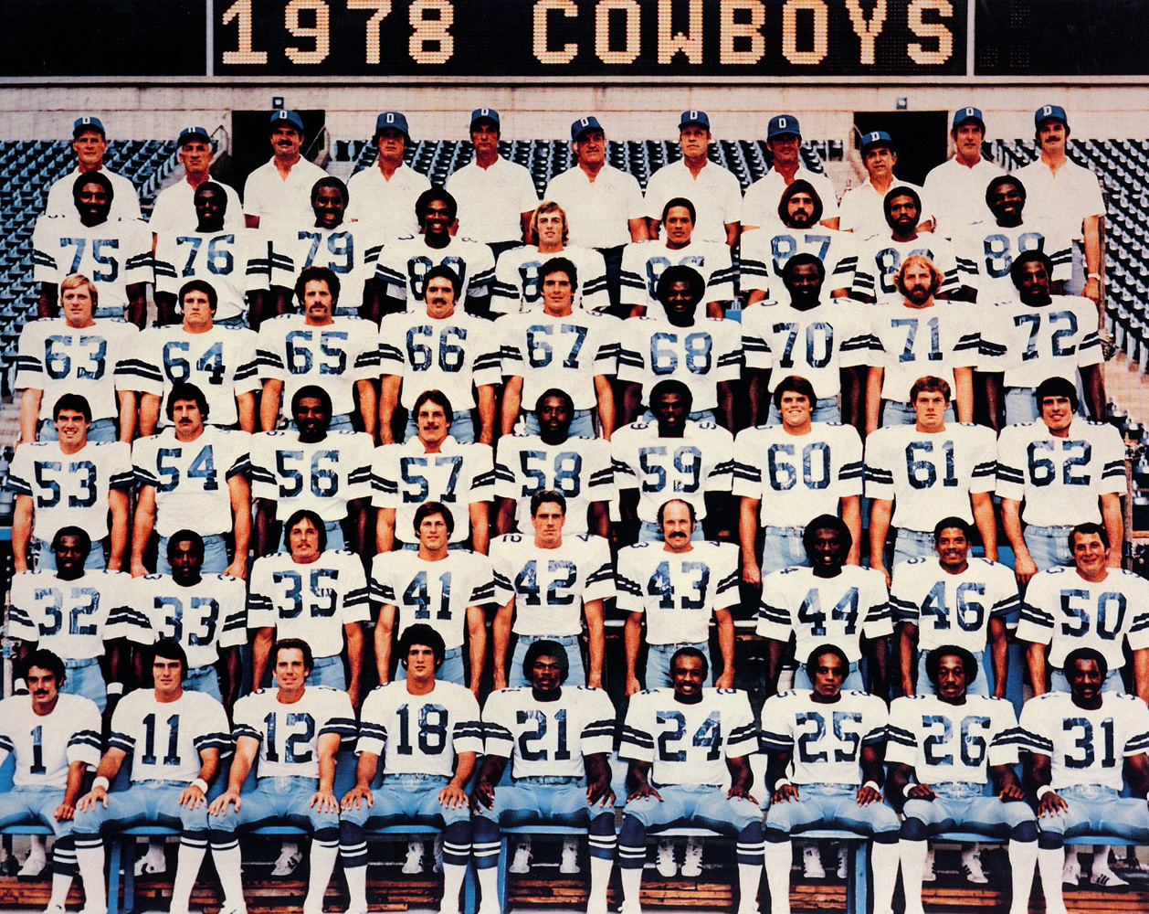 Dallas Cowboys 1978 Team Roster 8x10 Photo 48457
