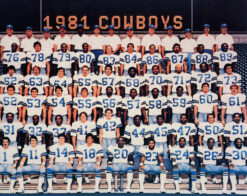 Dallas Cowboys 1981 Team Roster 8x10 Photo 48454