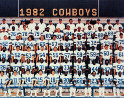 Dallas Cowboys 1982 Team Roster 8x10 Photo 48453