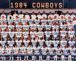 Dallas Cowboys 1984 Team Roster 8x10 Photo 48451