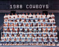 Dallas Cowboys 1988 Team Roster 8x10 Photo 48445
