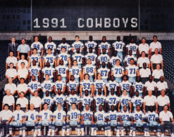 Dallas Cowboys 1991 Team Roster 8x10 Photo 48442