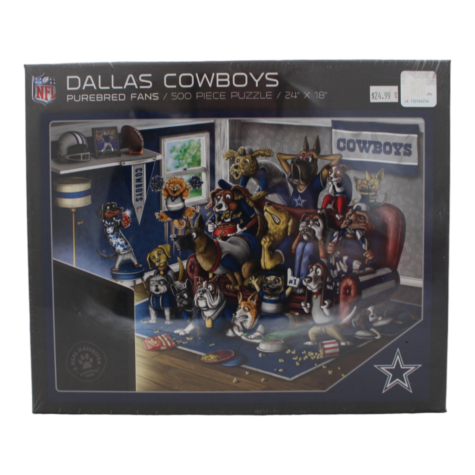 Dallas Cowboys 18"x24" YouTheFan 500 Piece Purebread Puzzle