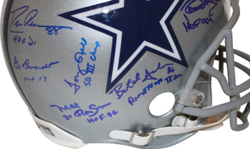 Dallas Cowboys Team Autographed SB XII Authentic VSR4 Helmet Beckett 34591