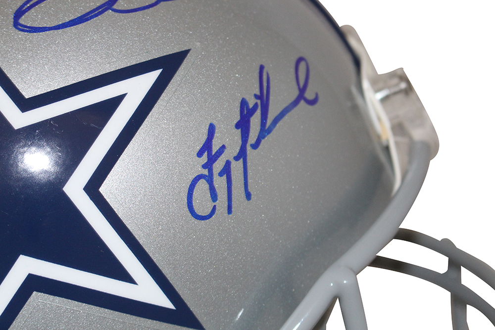 Dallas Cowboys Triplets Signed Authentic Helmet Aikman Smith Irvin BAS 28401