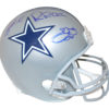 Dallas Cowboys Triplets Signed Replica Helmet Aikman Smith Irvin As Is JSA 26737