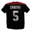 Michael Crabtree Autographed/Signed College Style Black XL Jersey JSA 25106