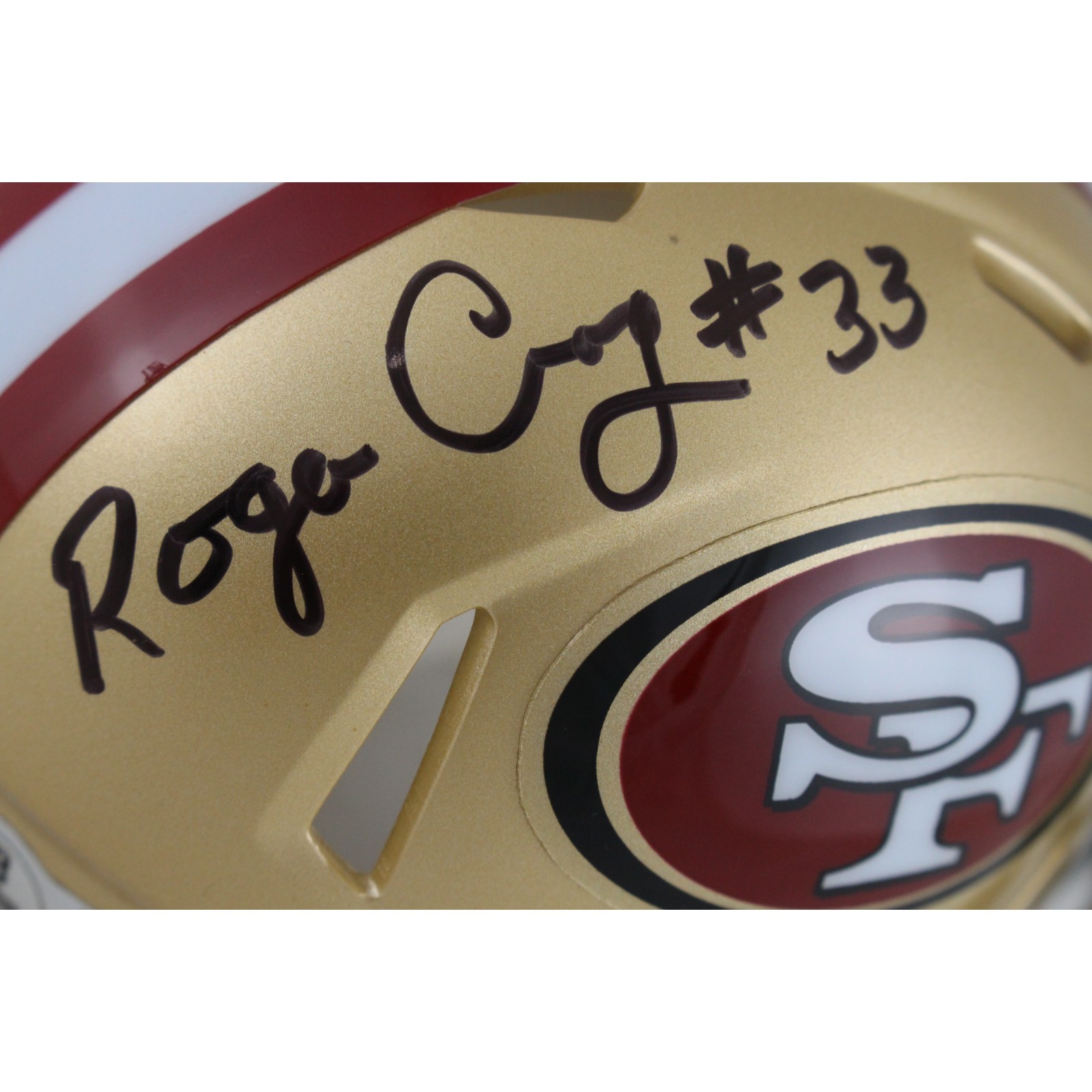 Roger Craig Autographed San Francisco 49ers Mini Helmet 3x Champ Beckett 50842
