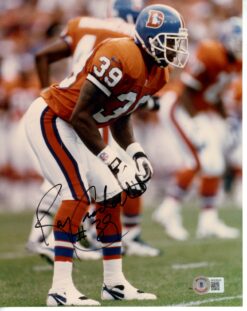 Ray Crockett Autographed/Signed Denver Broncos 8x10 Photo Beckett 55843