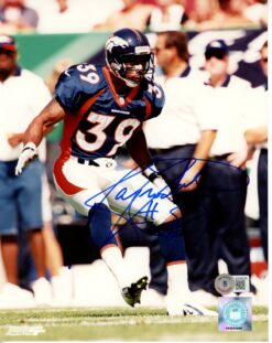 Ray Crockett Autographed/Signed Denver Broncos 8x10 Photo Beckett 55847