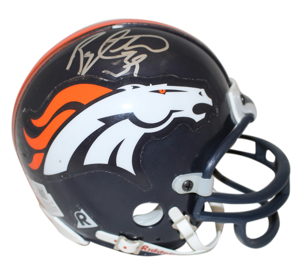 Ray Crockett Autographed Denver Broncos VSR4 Mini Helmet Beckett