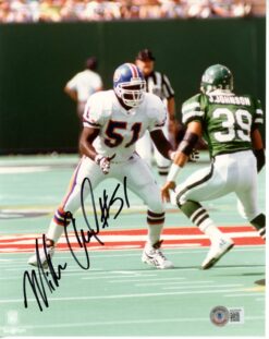 Mike Croel Autographed/Signed Denver Broncos 8x10 Photo Beckett 55841