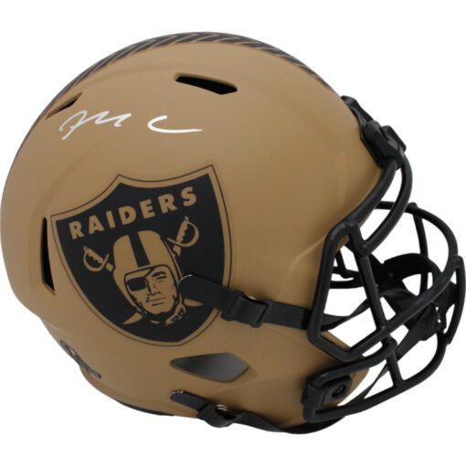 Maxx Crosby Signed Las Vegas Raiders F/S 23 Salute Helmet Beckett 45781