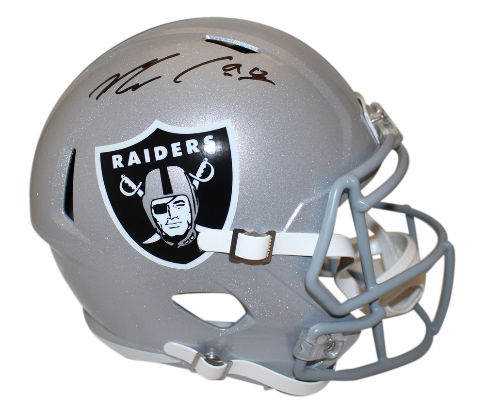 Maxx Crosby Autographed Las Vegas Raiders Speed F/S Helmet BAS