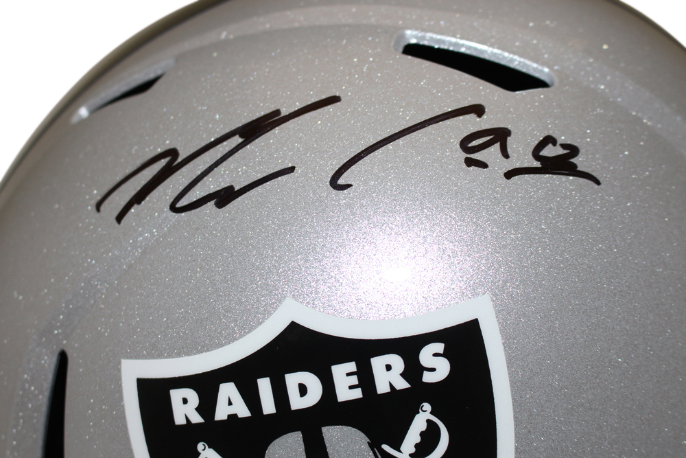 Maxx Crosby Autographed Las Vegas Raiders Speed F/S Helmet BAS