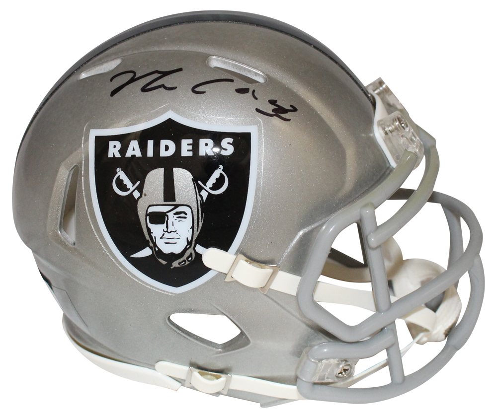 Maxx Crosby Autographed Las Vegas Raiders Mini Helmet Beckett