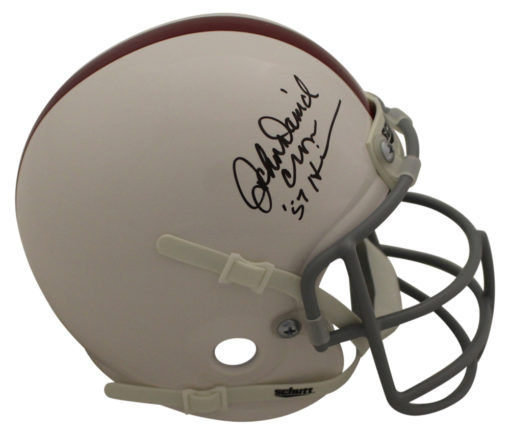 John David Crow Autographed/Signed Texas A&M Aggies Schutt Mini Helmet JSA 23541