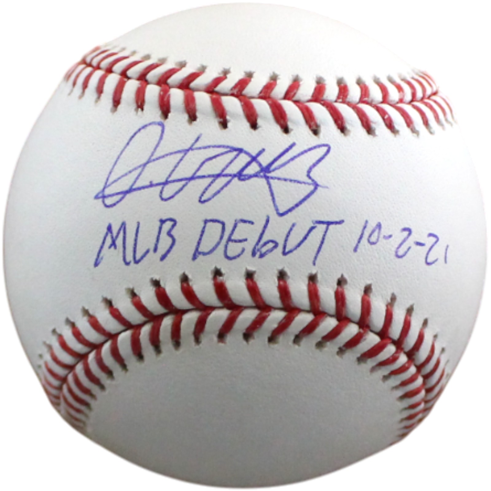 Oneil Cruz Autographed Pittsburgh Pirates OML Baseball MLB Debut Fanatics 54533