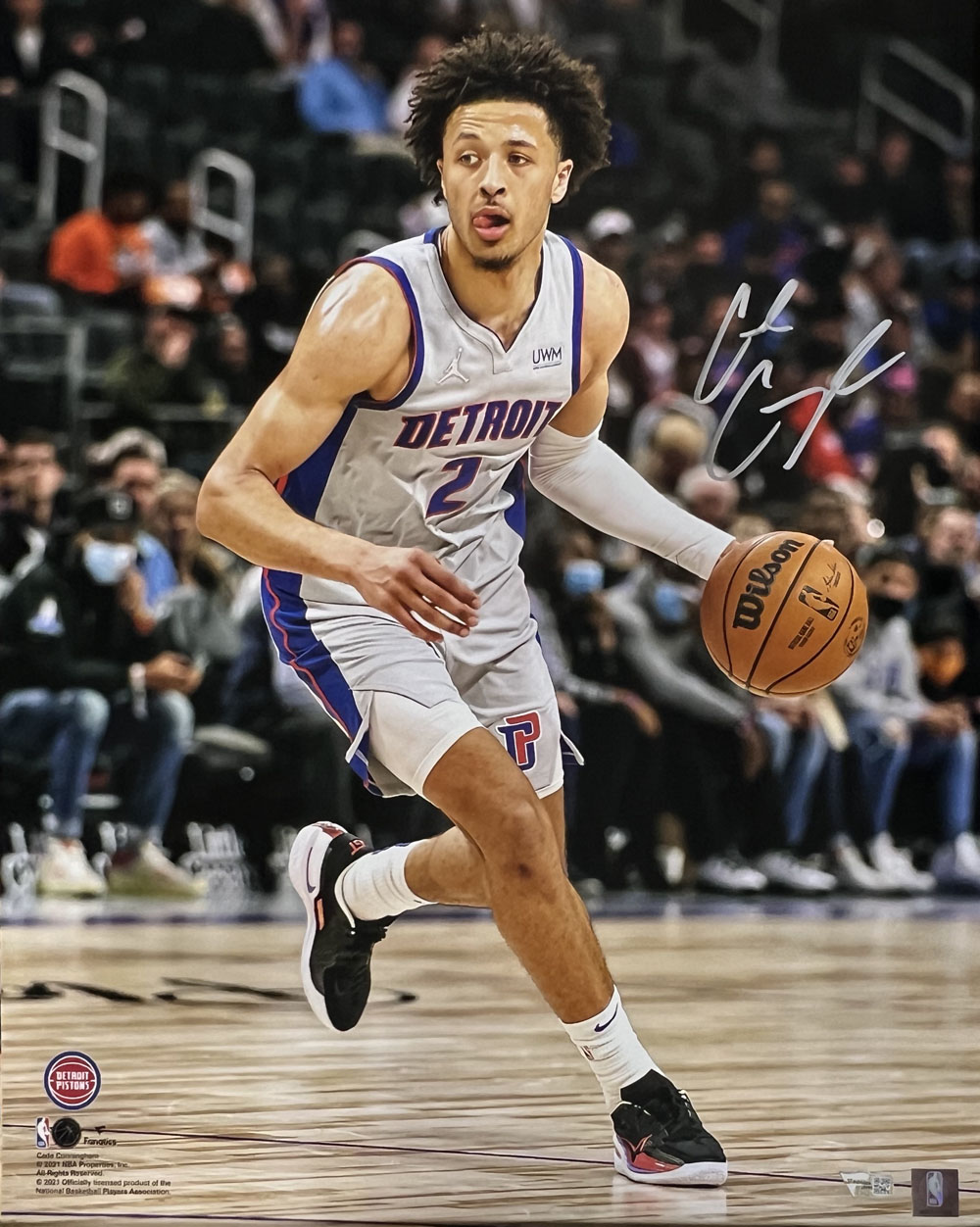 Cade Cunningham Autographed Detroit Pistons 16x20 Photo FAN