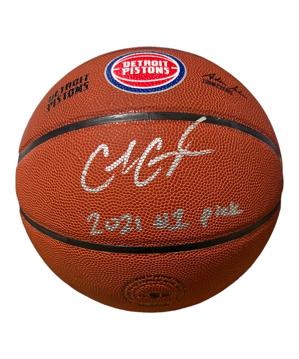 Cade Cunningham Signed Wilson Detroit Pistons Basketball 2021 #1 Pick