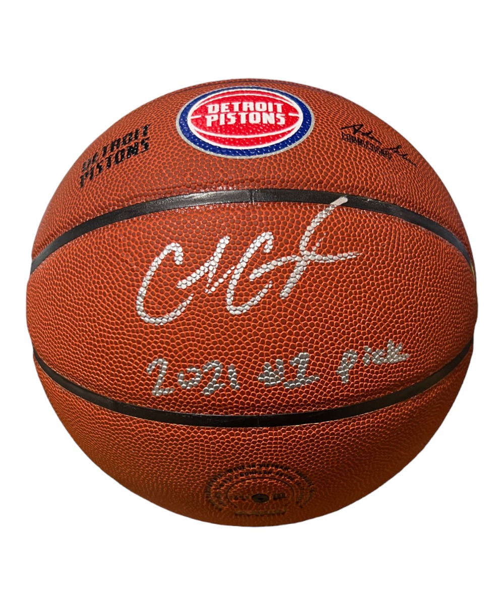 Cade Cunningham Signed Wilson Detroit Pistons Basketball 2021 #1 Pick