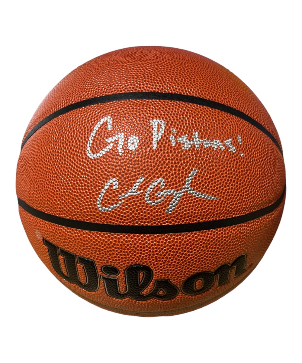 Cade Cunningham Autographed Wilson Basketball Go Pistons