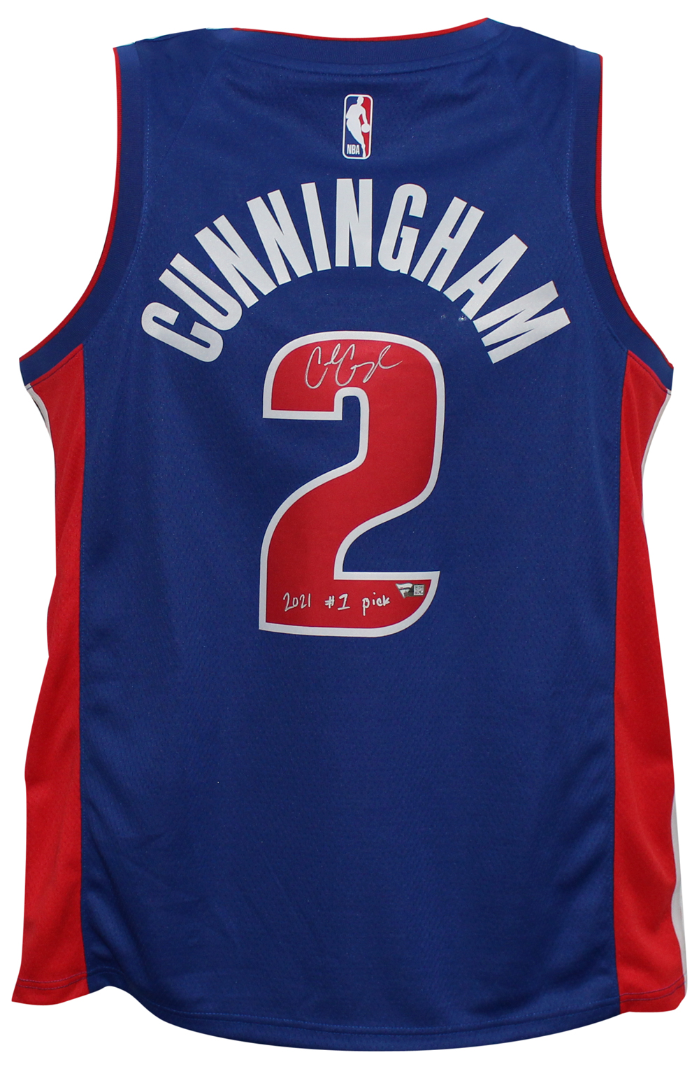 Cade Cunningham Autographed Detroit Pistons Jersey 2021 #1 Pick