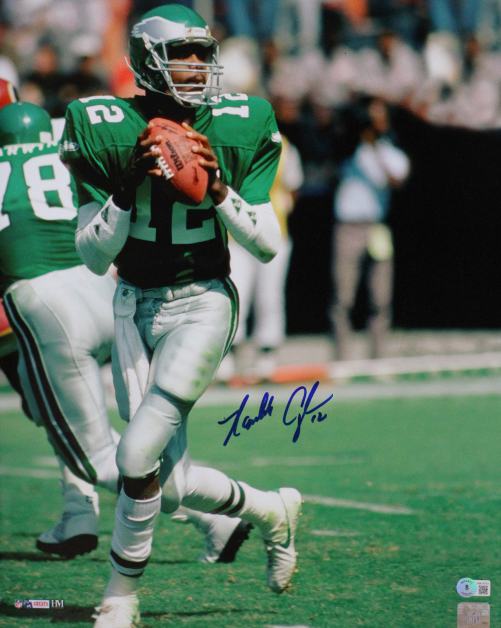 Randall Cunningham Autographed Philadelphia Eagles 16x20 Photo BAS