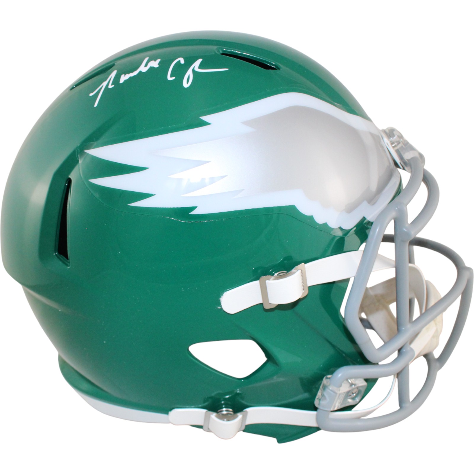 Randall Cunningham Autographed Philadelphia Eagles F/S TB Helmet Beckett W 53200