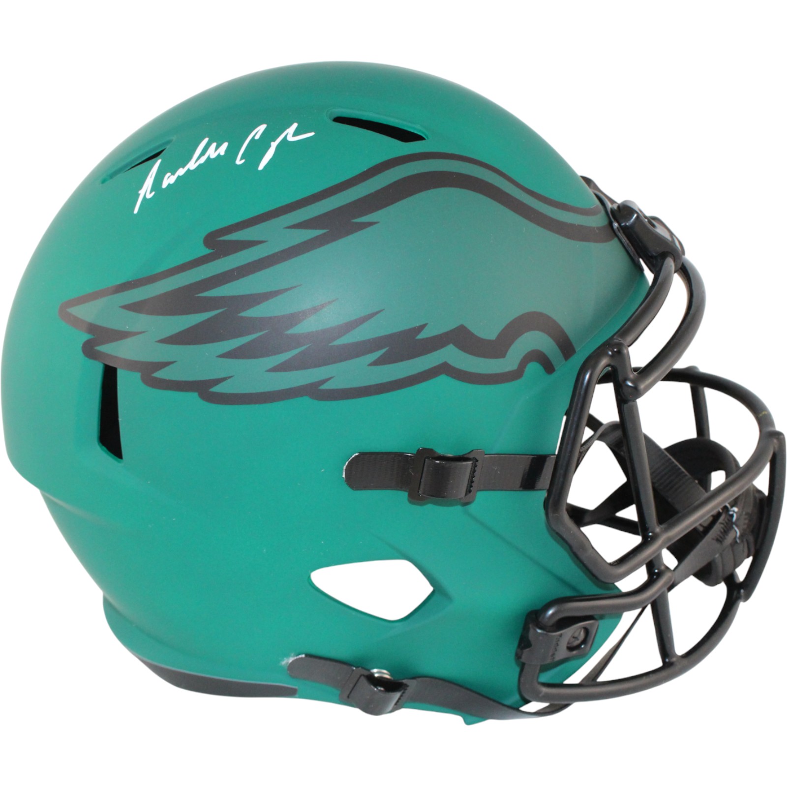 Randall Cunningham Autographed Philadelphia Eagles F/S Rave Helmet BAS WIT 53199