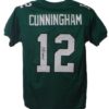 Randall Cunningham Autographed/Signed Pro Style Green XL Jersey JSA 19004