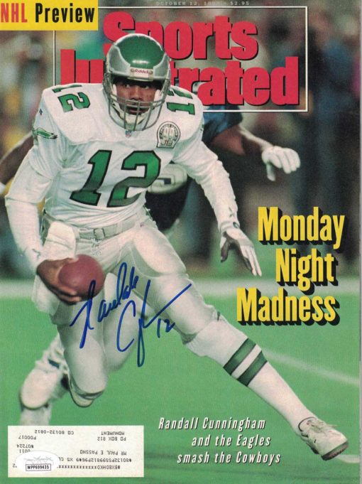 Randall Cunningham Signed Philadelphia Eagles 1992 Sports Illustrated JSA 25527