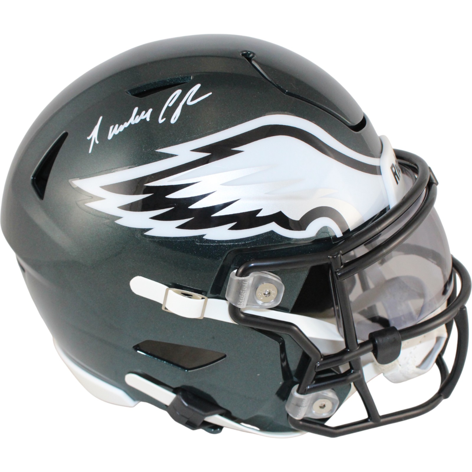 Randall Cunningham Autographed Philadelphia Eagles Midi Helmet Beckett W 53198
