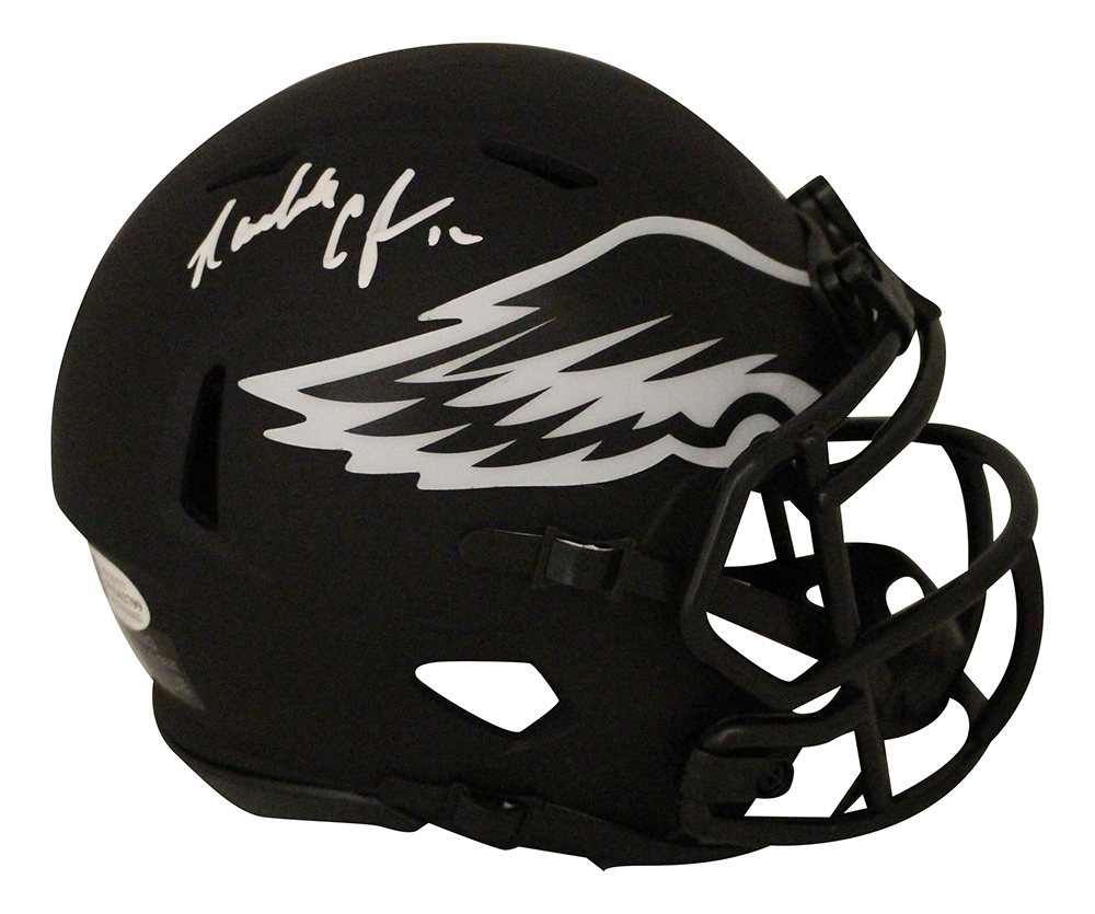 Randall Cunningham Signed Philadelphia Eagles Eclipse Mini Helmet BAS 30415
