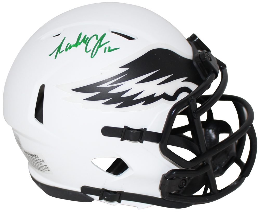 Randall Cunningham Signed Philadelphia Eagles Lunar Mini Helmet BAS