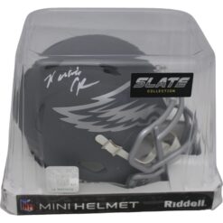 Randall Cunningham Signed Philadelphia Eagles Slate Mini Helmet BAS 45884