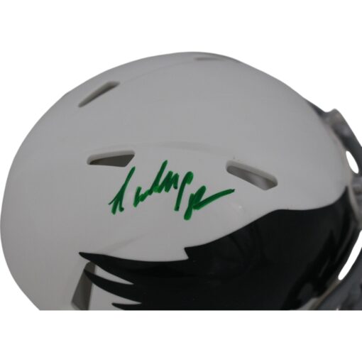 Randall Cunningham Signed Philadelphia Eagles TB 69-73 Mini Helmet Beckett 48872