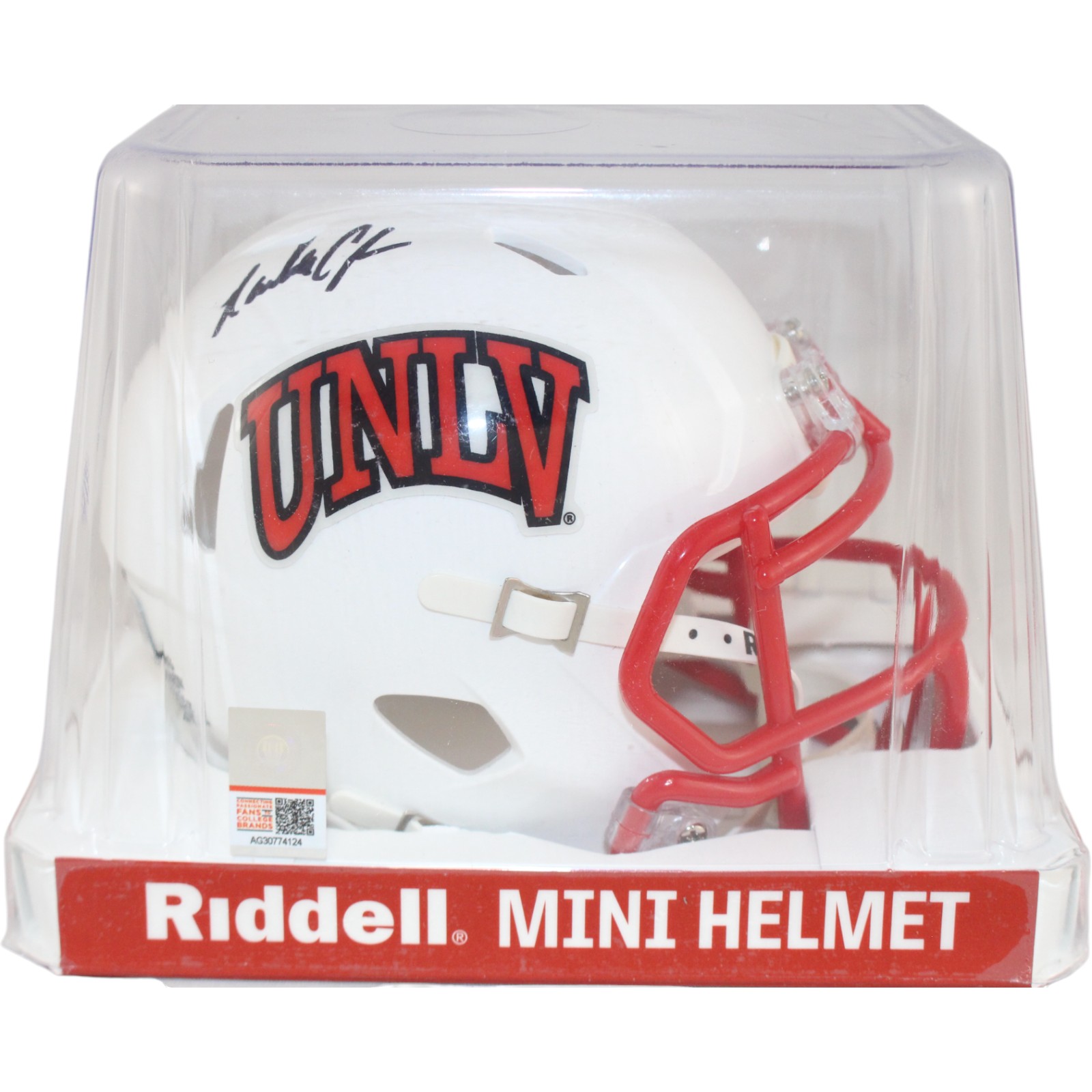 Randall Cunningham Autographed UNLV Running Rebels Mini Helmet Beckett W 53208 4 Randall Cunningham Autographed UNLV Running Rebels Mini Helmet Beckett W 53208