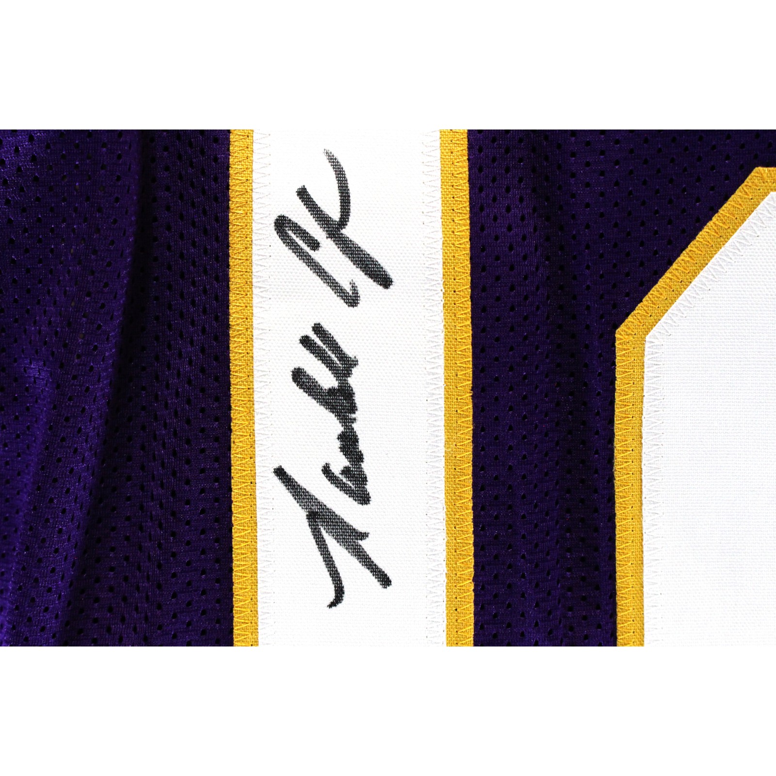 Randall Cunningham Autographed/Signed Pro Style XL Purple Jersey Beckett W 53210 3 Randall Cunningham Autographed/Signed Pro Style XL Purple Jersey Beckett W 53210