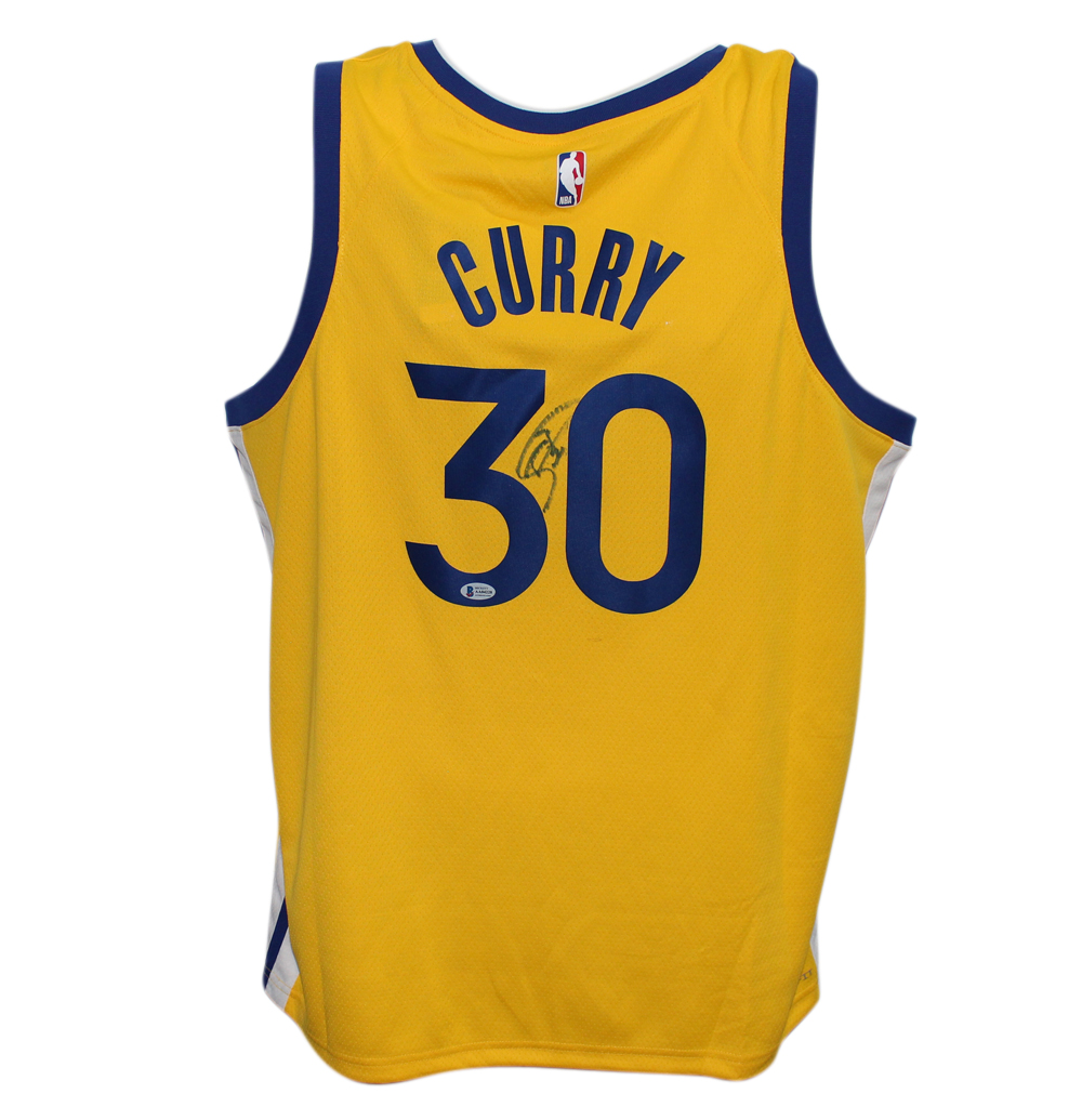 Stephen Curry Signed Golden State Warriors Swingman 52 Jersey Beckett