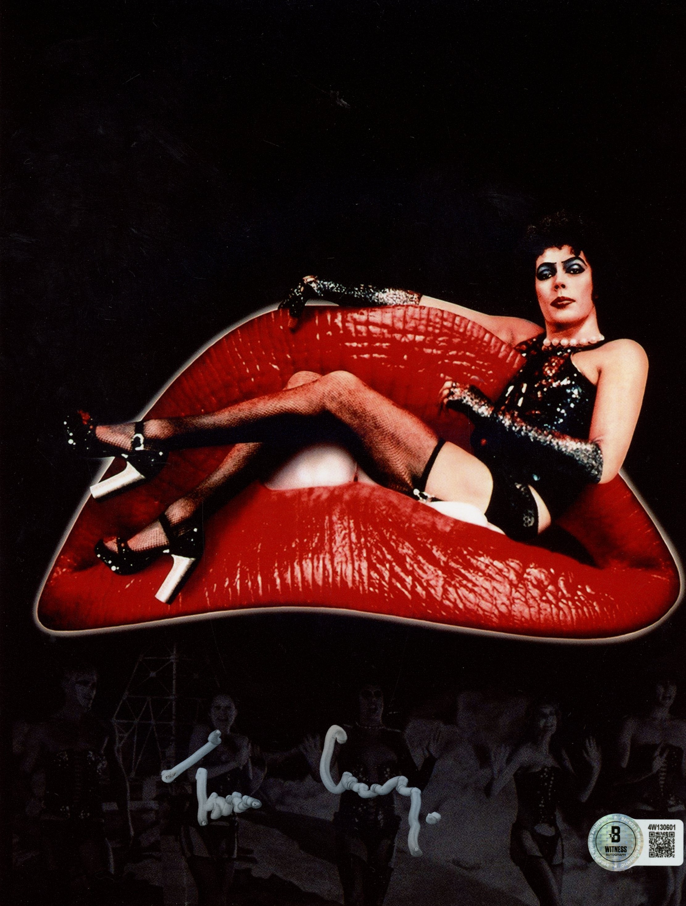 Tim Curry Autographed/Signed Rocky Horror Picture Show 8x10 Photo Beckett 54830