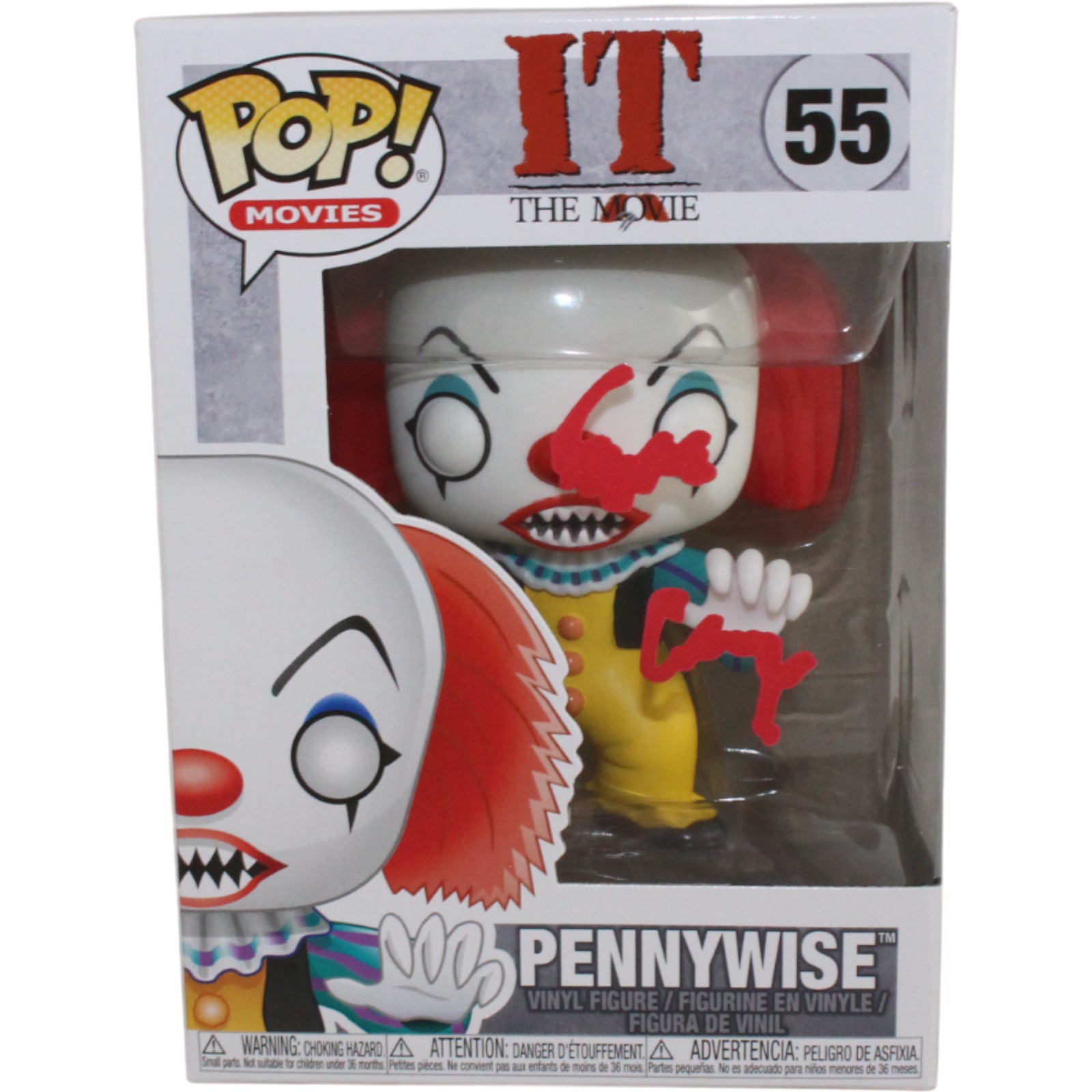 Tim Curry Autographed/Signed IT Funko Pop! #55 Pennywise Beckett 54828
