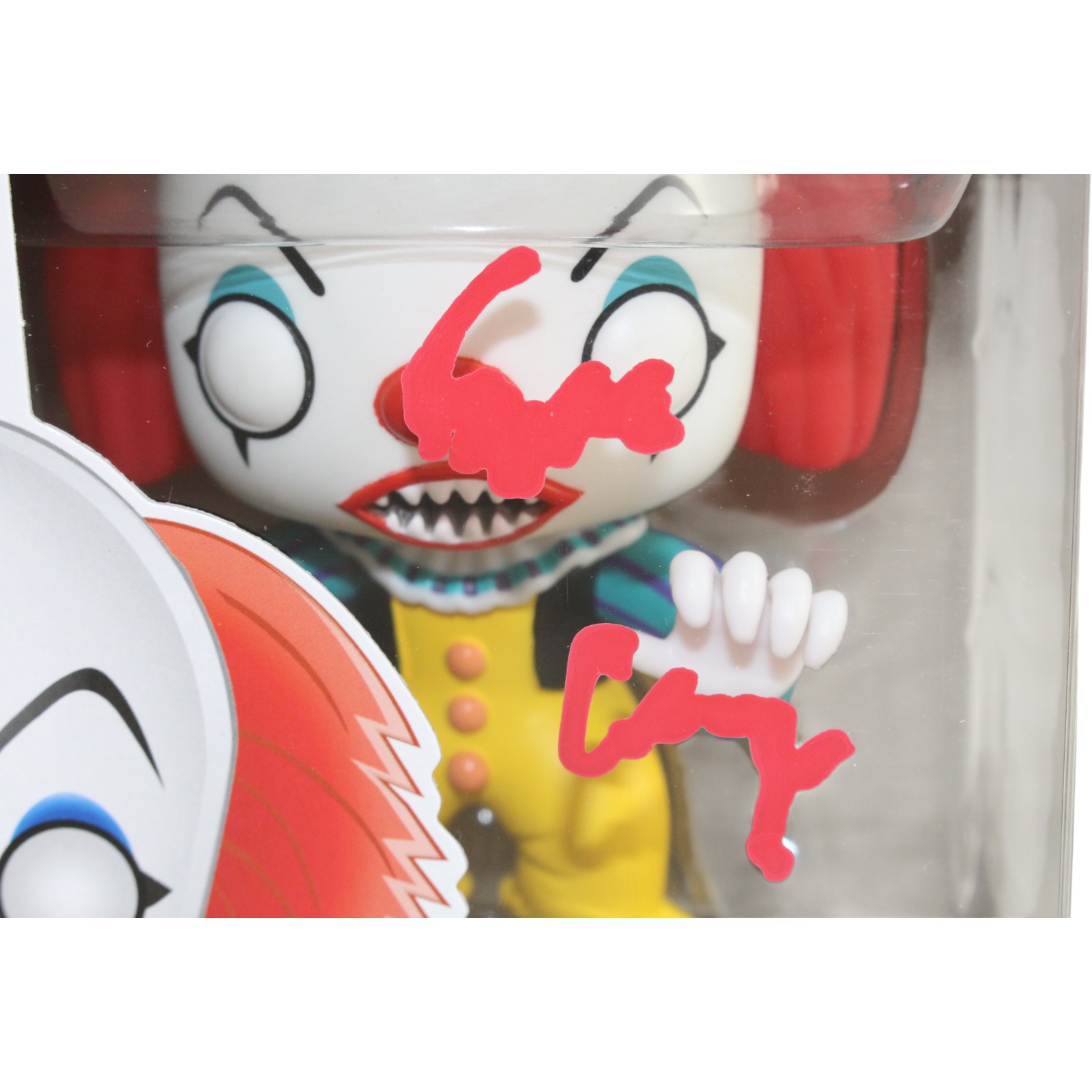 Tim Curry Autographed/Signed IT Funko Pop! #55 Pennywise Beckett 54828