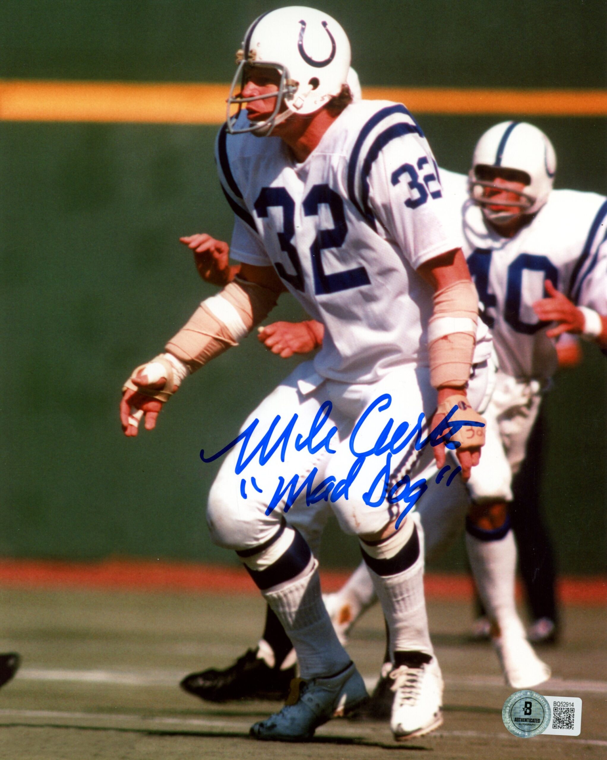 Mike Curtis Autographed/Signed Baltimore Colts 8x10 Photo Mad Dog Beckett 57341