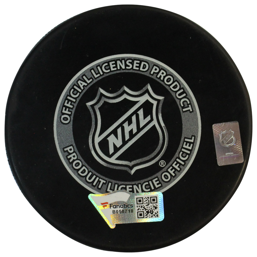 Colton Dach Autographed Chicago Blackhawks 2021 Draft Puck Fanatics