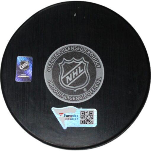 Colton Dach Kirby Dach Autographed Chicago Blackhawks Hockey Puck FAN 46837
