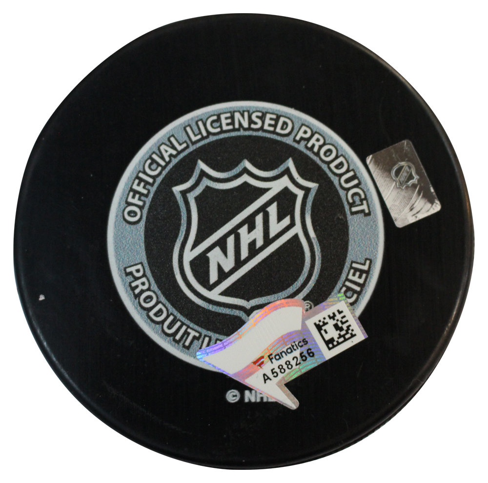 Kirby Dach Autographed 2019 NHL Draft Puck Chicago Blackhawks Fanatics